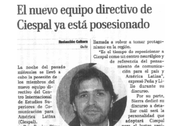 Francisco Sierra Caballero, nuevo Director General de CIESPAL