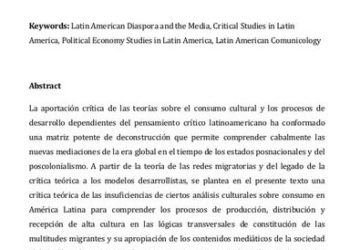 Repensar la comunicología latinoamericana en la era de la Cultura Nómada: consumo trasnacional e hibridaciones culturales