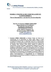 Teoría y Políticas de Comunicación en Latinoamérica