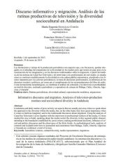 Discurso informativo y migración. Análisis de las rutinas productivas de televisión y la diversidad sociocultural en Andalucía