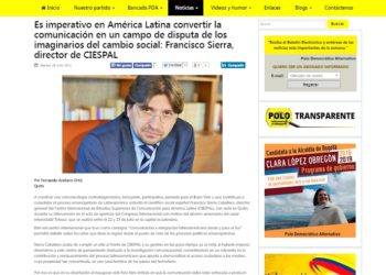 «Es imperativo en América Latina convertir la comunicación en un campo de disputa de los imaginarios del cambio social»
