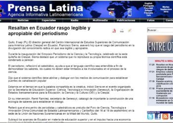 Resaltan en Ecuador rasgo legible y apropiable del periodismo
