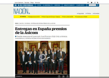 Entregan en España premios de la Asicom