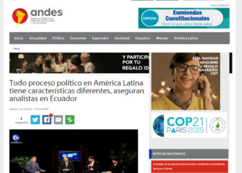 Todo proceso político en América Latina tiene características diferentes, aseguran analistas en Ecuador