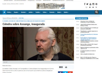 Cátedra sobre Assange, inaugurada