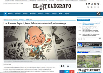 Los ‘Panama Papers’, tema debate durante cátedra de Assange