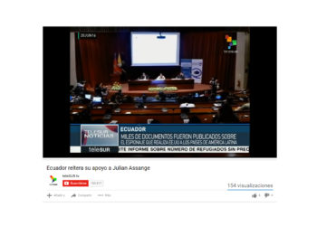 Telesur Assange 4 años