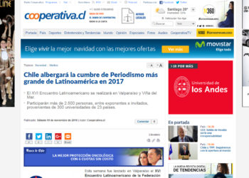 Chile albergará la cumbre de Periodismo más grande de Latinoamérica en 2017