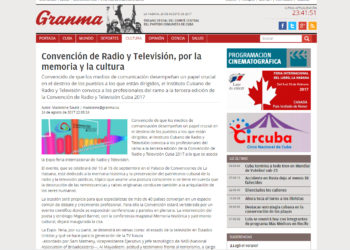 Convención de Radio y Televisión, por la memoria y la cultura