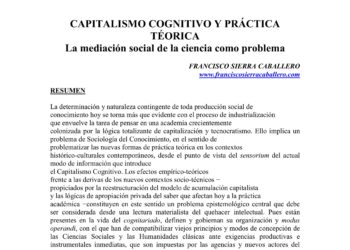 Capitalismo cognitivo y práctica teórica. La mediación social de la ciencia como problema.